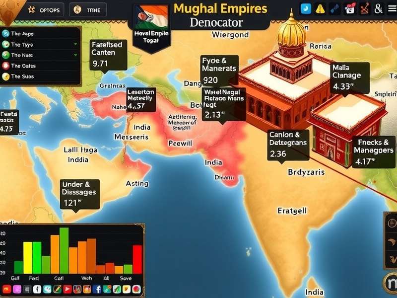 Mughal Empire Simulator statistics and player demographics in India